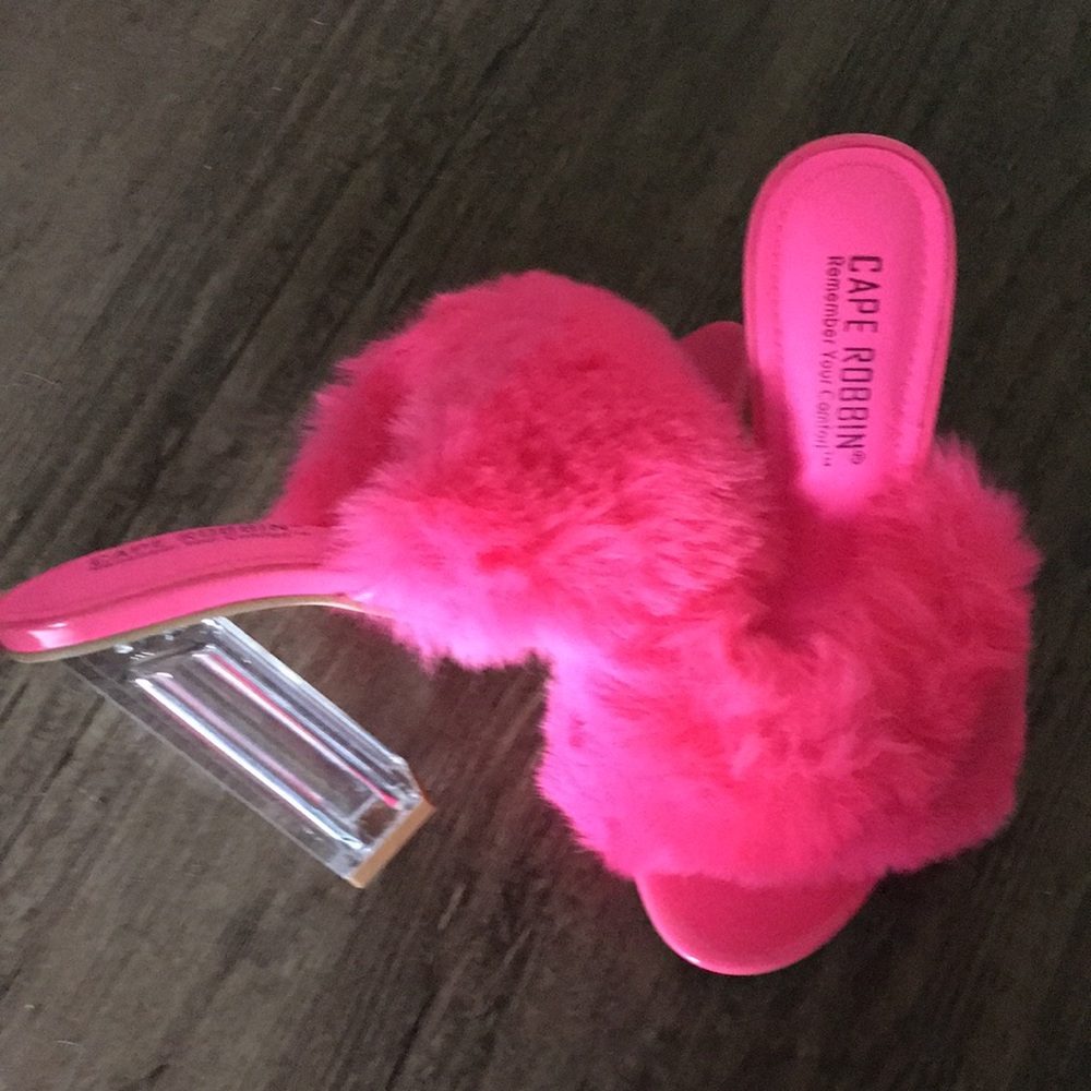 Barbie Pink Faux Fur Heels